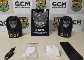 Guarda Civil Municipal apreende 200 gramas de cocaína no Jardim Carvalho, em Ponta Grossa