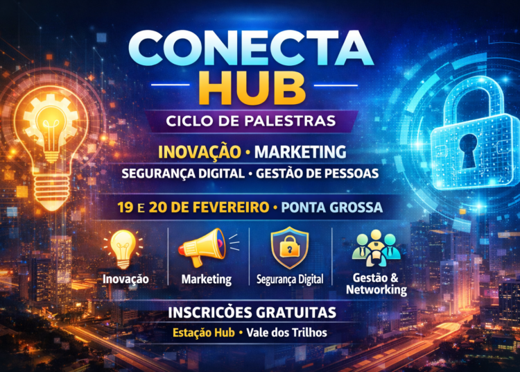 Estação Hub promove Conecta HUB, ciclo de palestras sobre inovação, marketing, segurança digital e gestão de pessoas