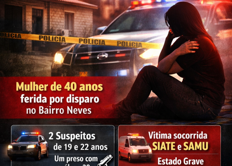 Mulher é baleada durante invasão a residência no bairro Neves, em Ponta Grossa