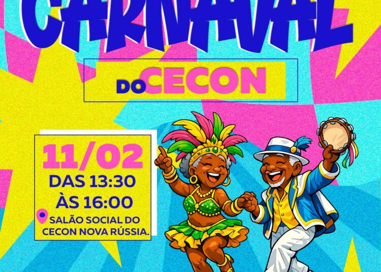 CECON Nova Rússia promove Baile de Carnaval nesta quarta-feira (11) com eleição das majestades da folia 60+