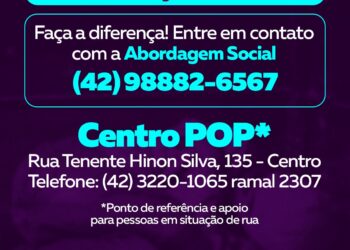 Serviço de Abordagem Social tem novo número de telefone para atendimento à população em situação de rua