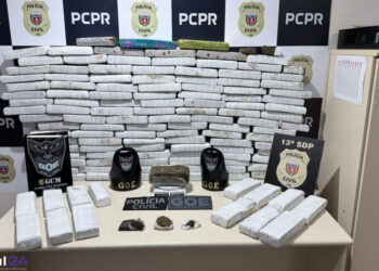 Polícia apreende cerca de 100 kg de maconha em residência usada como depósito em Ponta Grossa