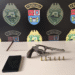 Polícia Militar apreende revólver durante patrulhamento no bairro Boa Vista, em Ponta Grossa