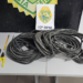 PMPR prende dois suspeitos e recupera cabos de fibra óptica após furto em condomínio