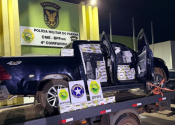 PMPR apreende carga contrabandeada e recupera veículo furtado em Umuarama