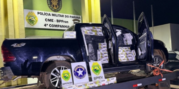 PMPR apreende carga contrabandeada e recupera veículo furtado em Umuarama